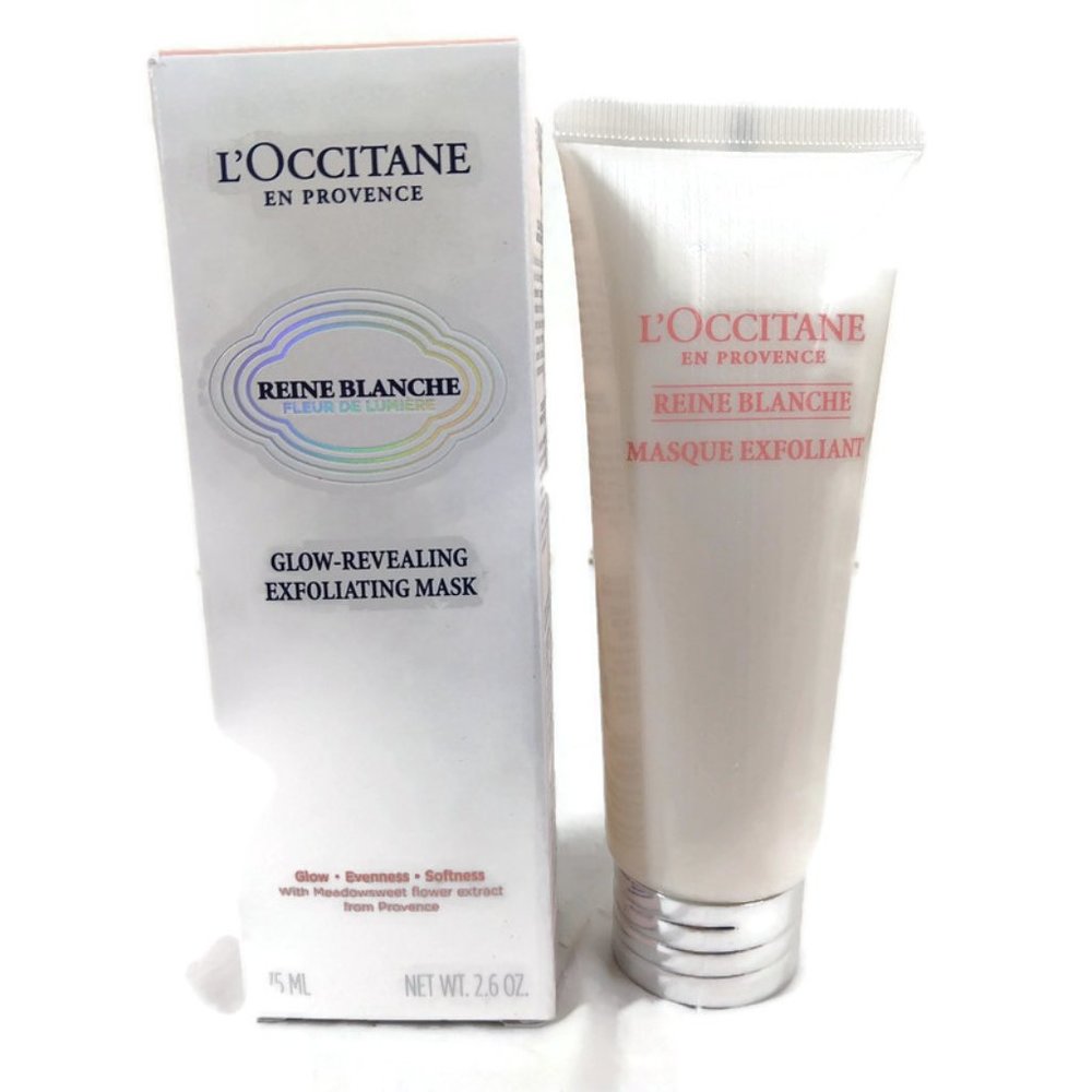 L'OCCITANE Reine Blanche Glow-Revealing Exfoliating Mask 75ML NIB